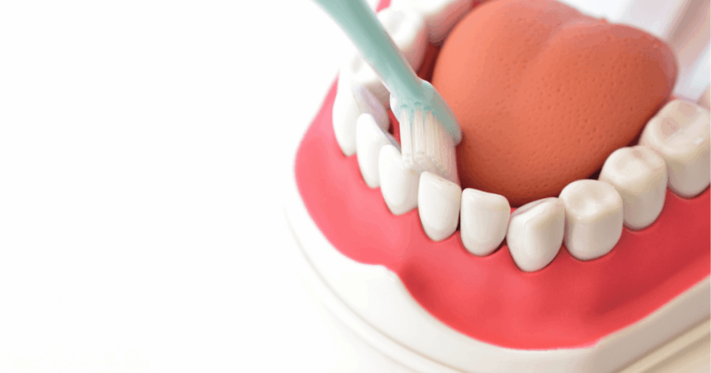 歯周病予防のための正しい歯磨き方法と生活習慣のイメージ