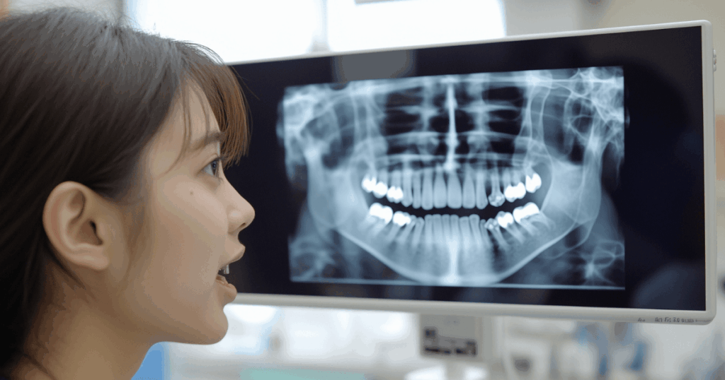 歯周病の症状がある場合の早期受診の重要性を伝えるイメージ