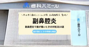 【保存版】副鼻腔炎で歯が痛いときの対処法10選｜歯が痛むときの特徴も解説