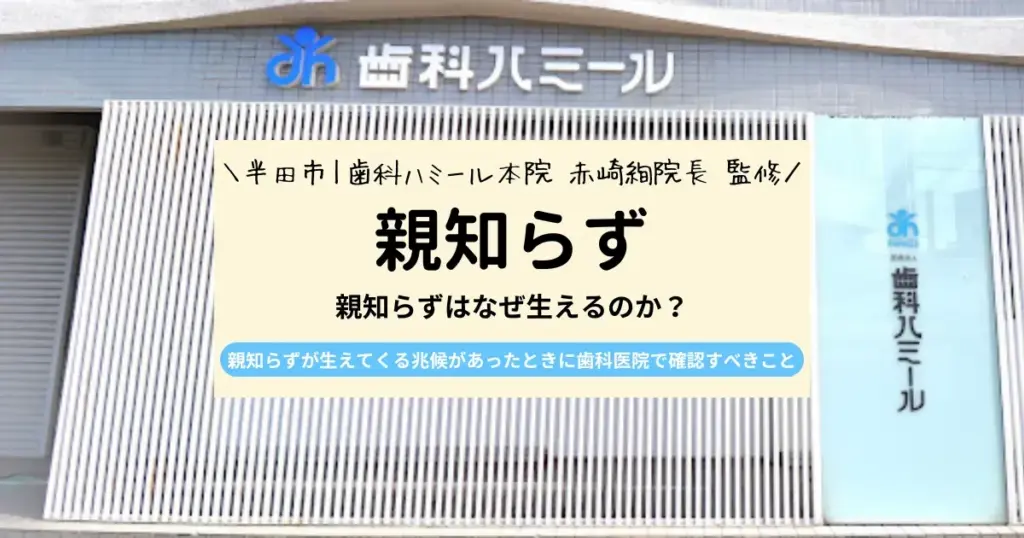【専門家が解説！】親知らずはなぜ生えるのか？抜歯しなくてもよいケースも紹介