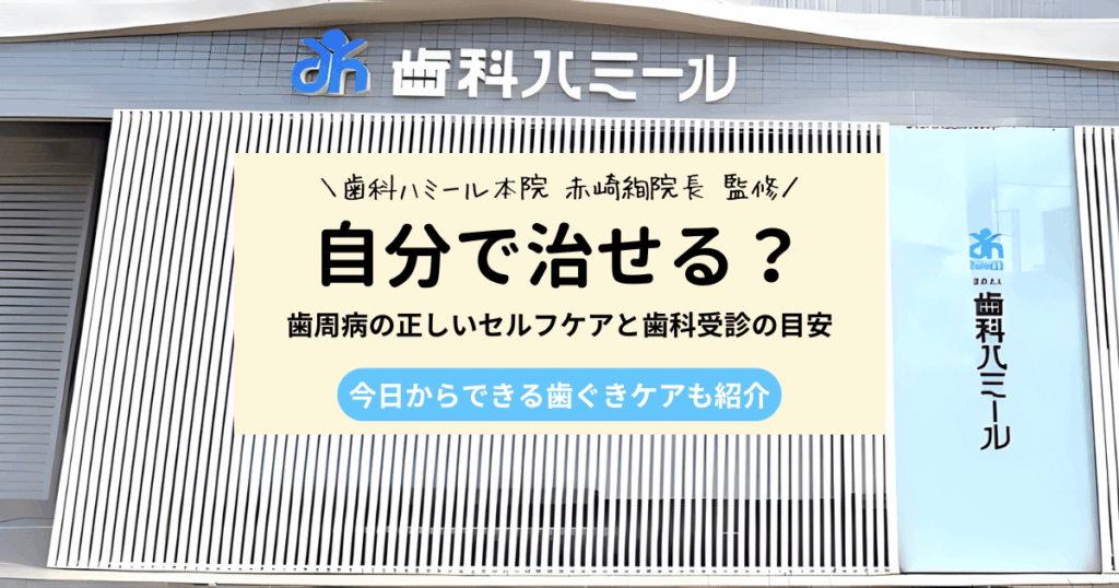 歯周病は自分で治せる？正しい対処法とその限界を解説